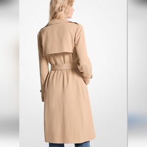 Elegant Tan Trench Dress